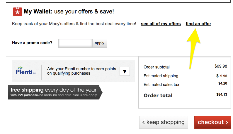 cart-abandonment-Macy's Find an Offer